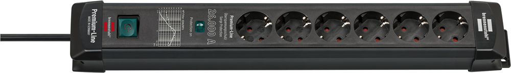 Brennenstuhl Socket de línea premium 6 veces