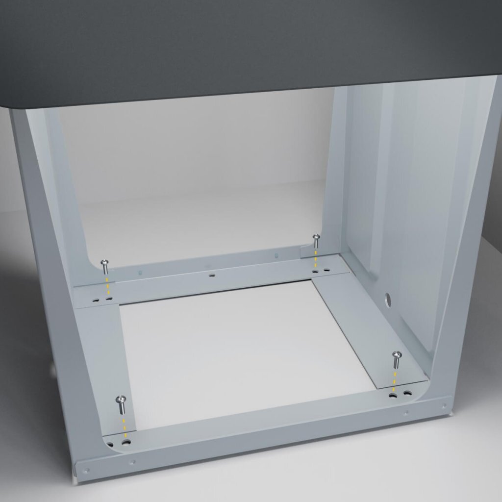 Hailo Hailo 0310-100 Ecoline Design L biner di rifiuti incorporato 2x14l nero