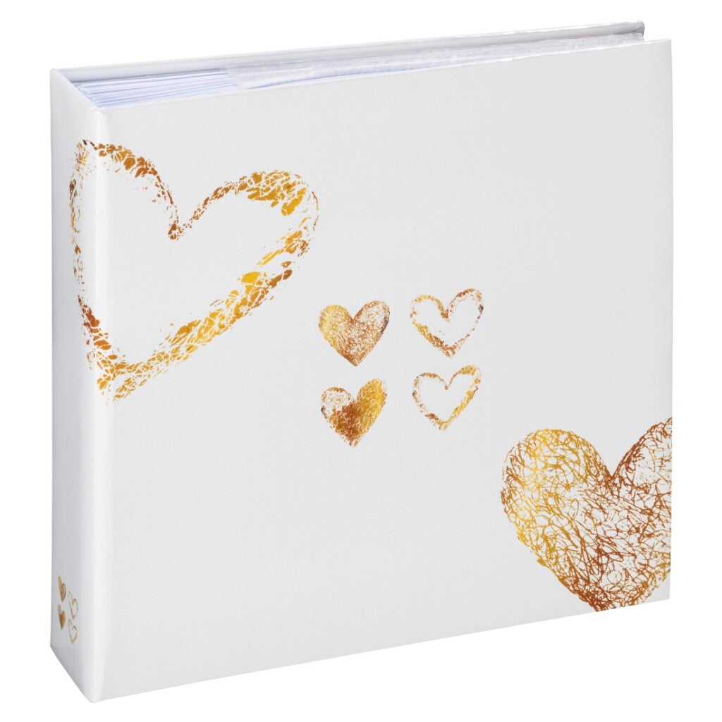 Hama memo album lazise per 200 foto in oro 10x15 cm