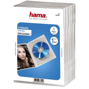 Hama DVD Box trasparente 5Pak