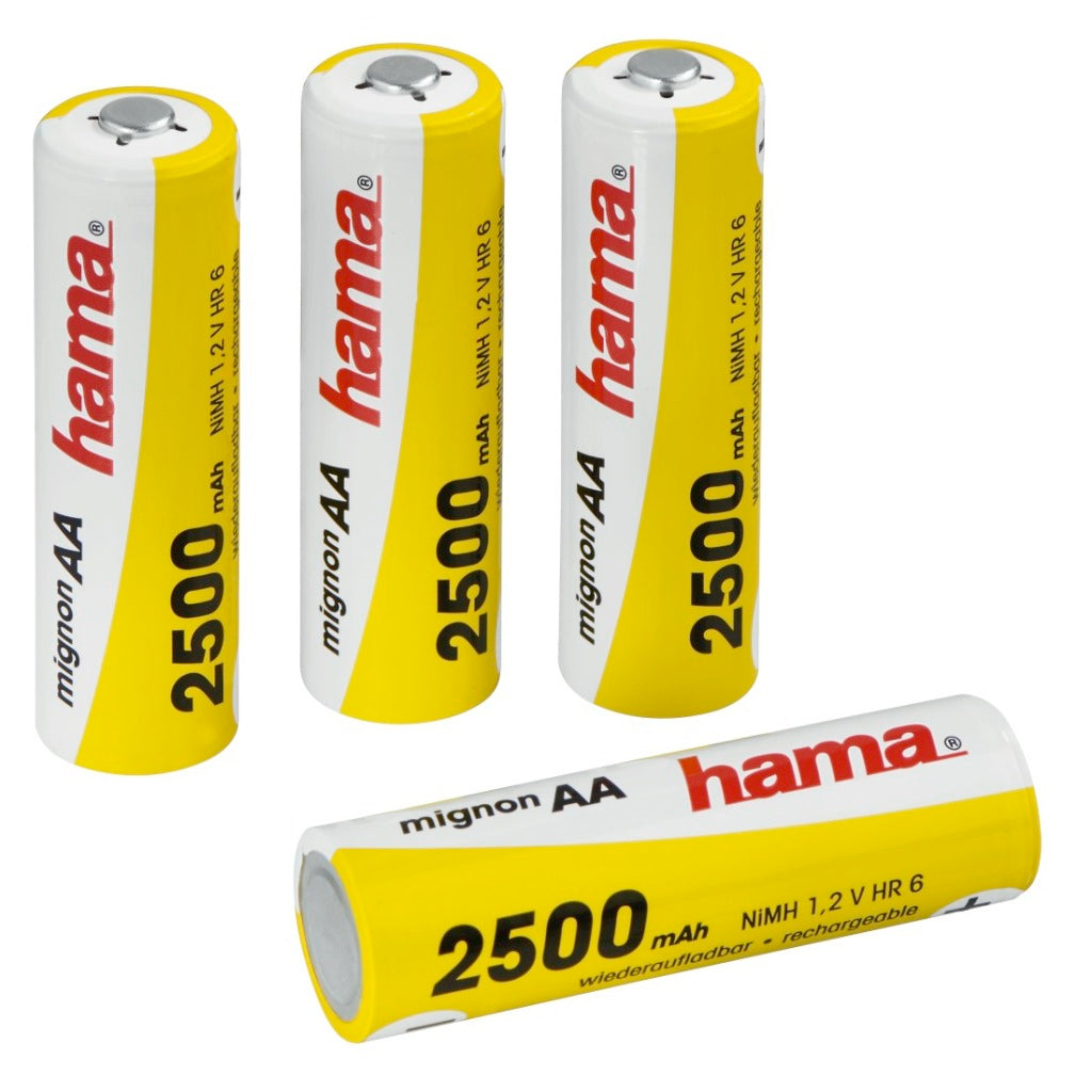 Batteria NIMH ricaricabile Hama 4XAA 2500MAH
