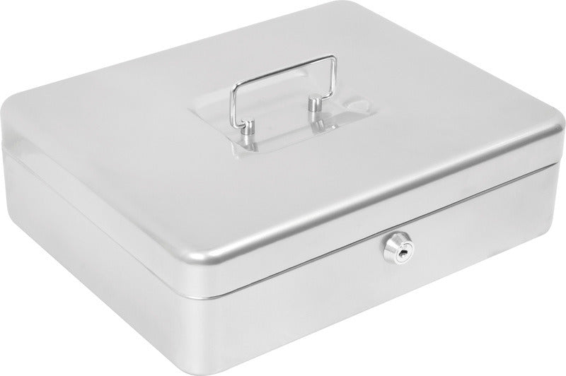 Alco Alco Al-843-36 Money Box 300x240x90 mm de acero plateado