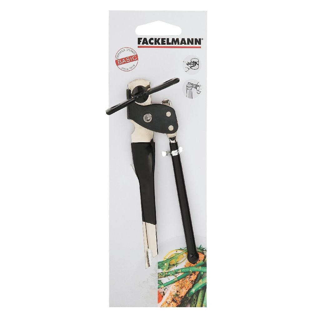 Fackelmann Fackelmann abridor de botellas de cono básico 15 cm plateado negro