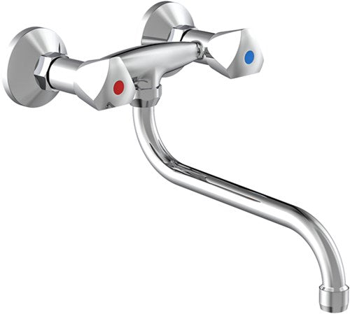 Schütte Schütte Two -Button Maller de pared Cesti Chrome