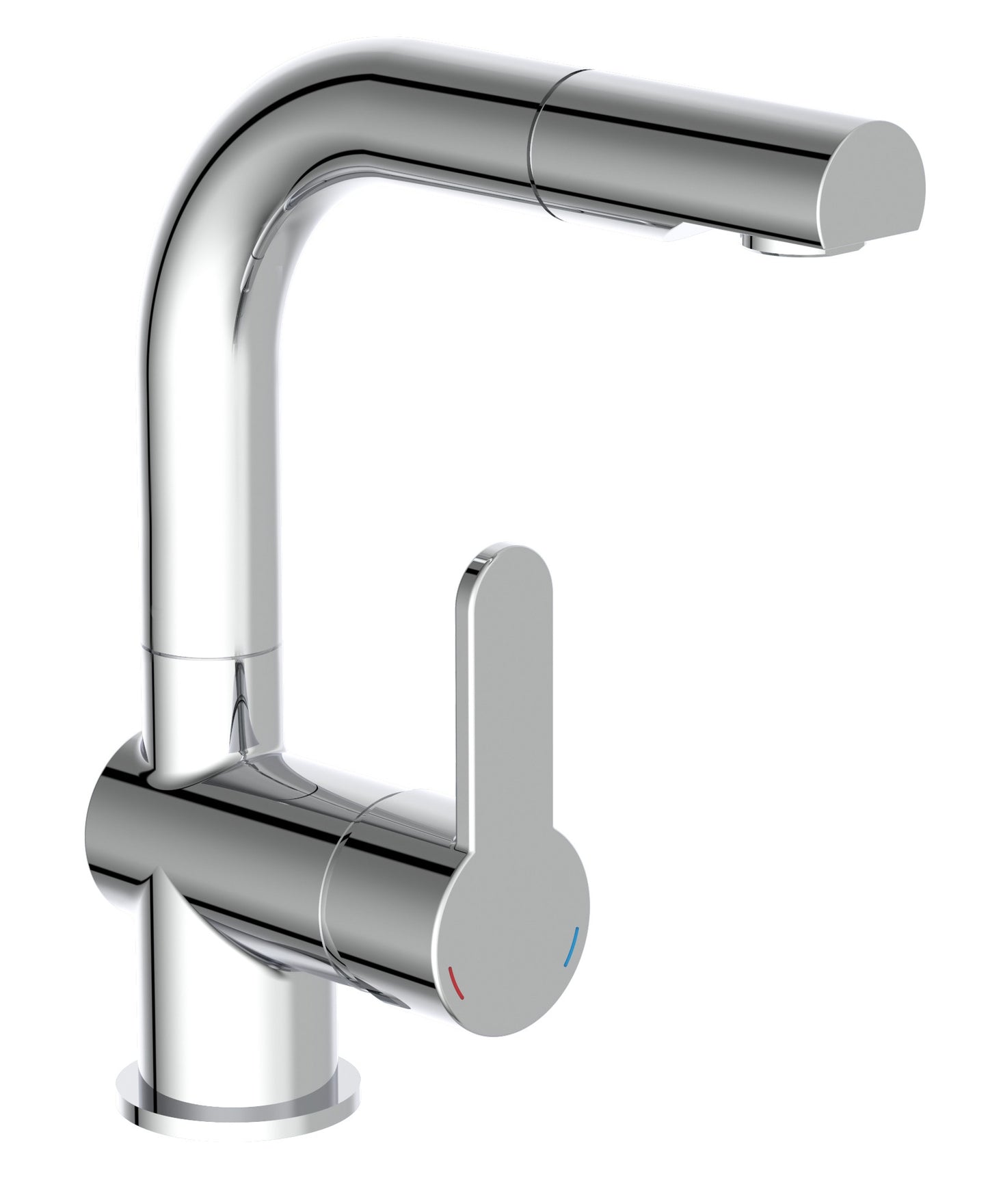 Schütte Schütte Washbasin mezclador con una boquilla extensible de London Chrome