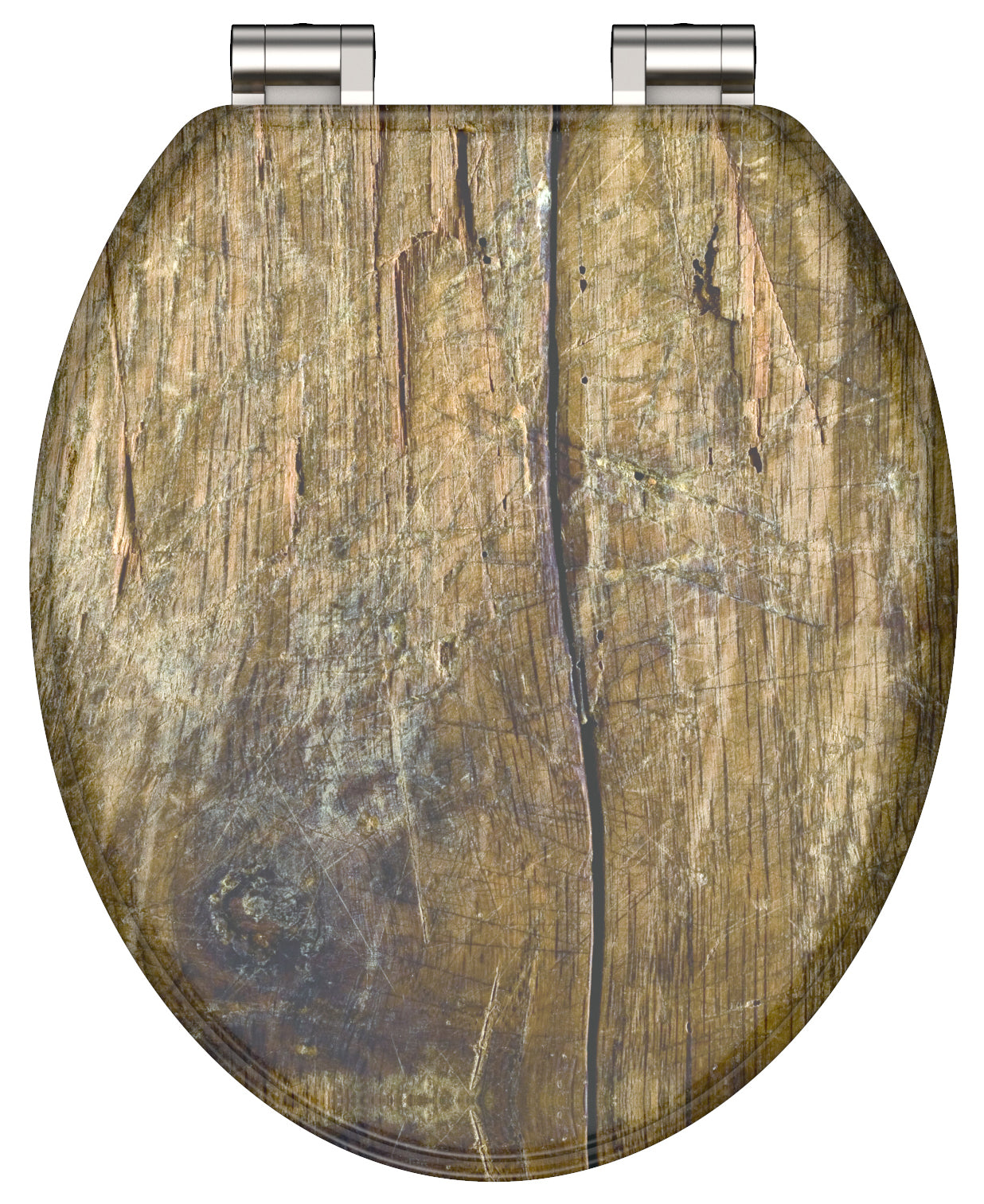 Schütte schütte asiento de inodoro de madera sólida mdf marrón