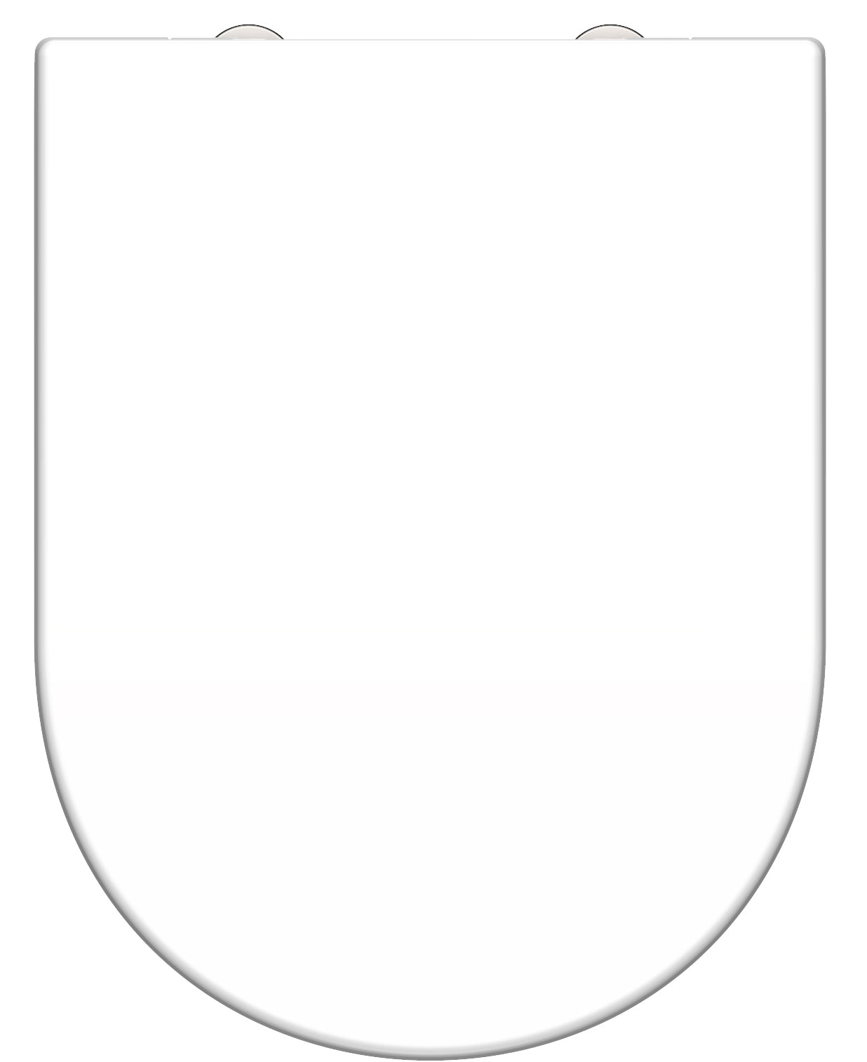 Asiento de inodoro Schütte Schütte Duroplast blanco en forma de D