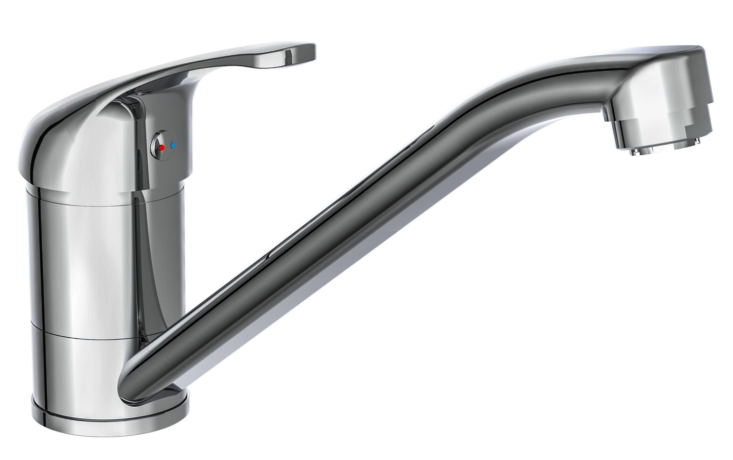 Schütte schütte un mixer button ultra a bassa pressione cromata