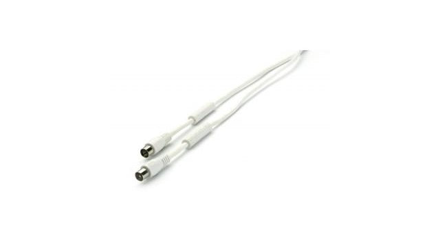 Vivanco Vivanco 43049 TV Radio Antenna Cavo 5 m con ferrite kern