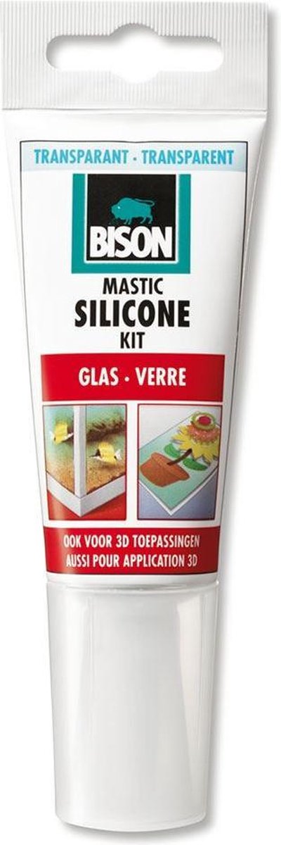 Kit de silicona bisonte de vidrio 60 ml