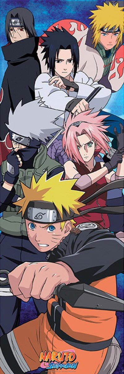 Póster Abystyle naruto shippuden - grupo 53x158cm