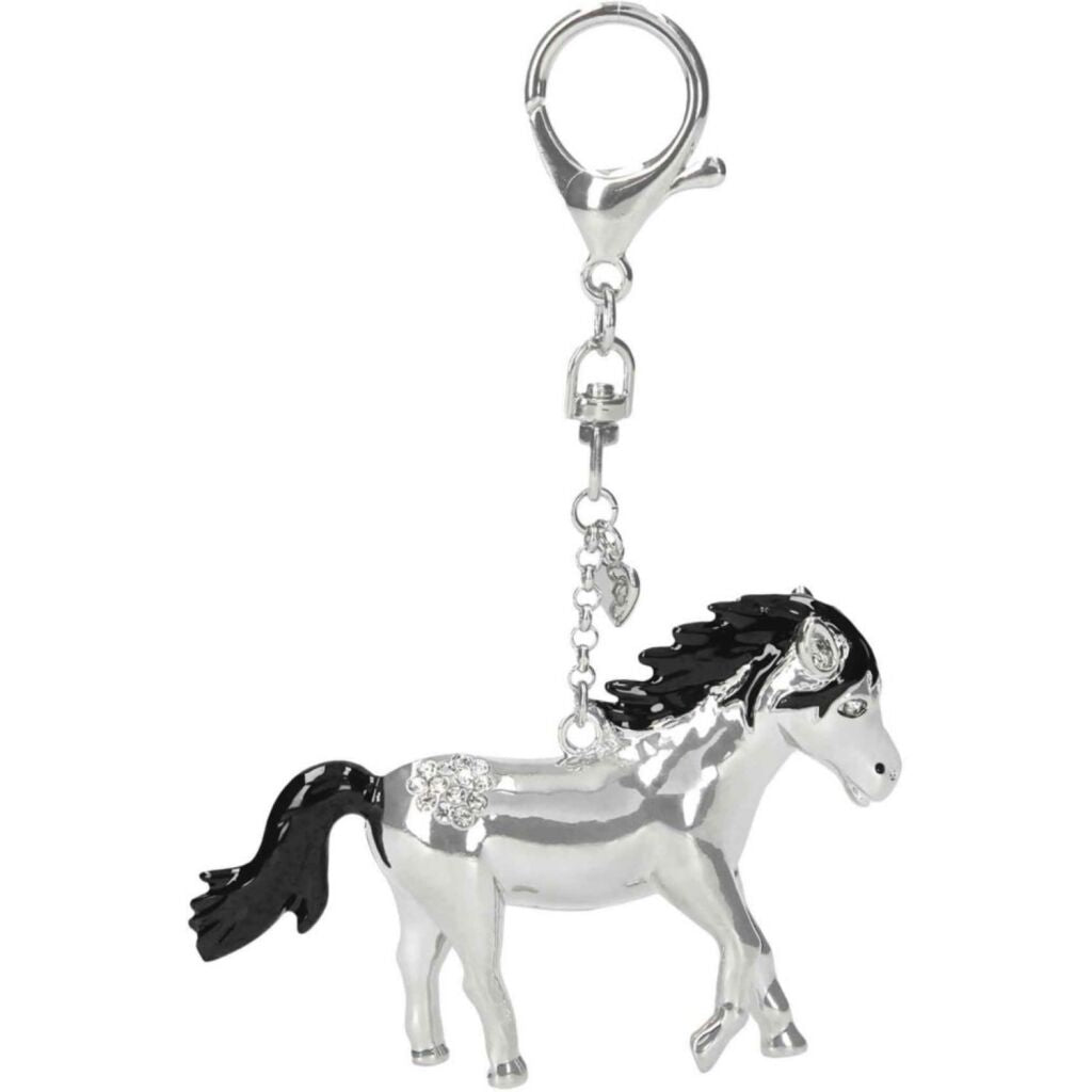 Keychain argento dei sogni dei cavalli di base