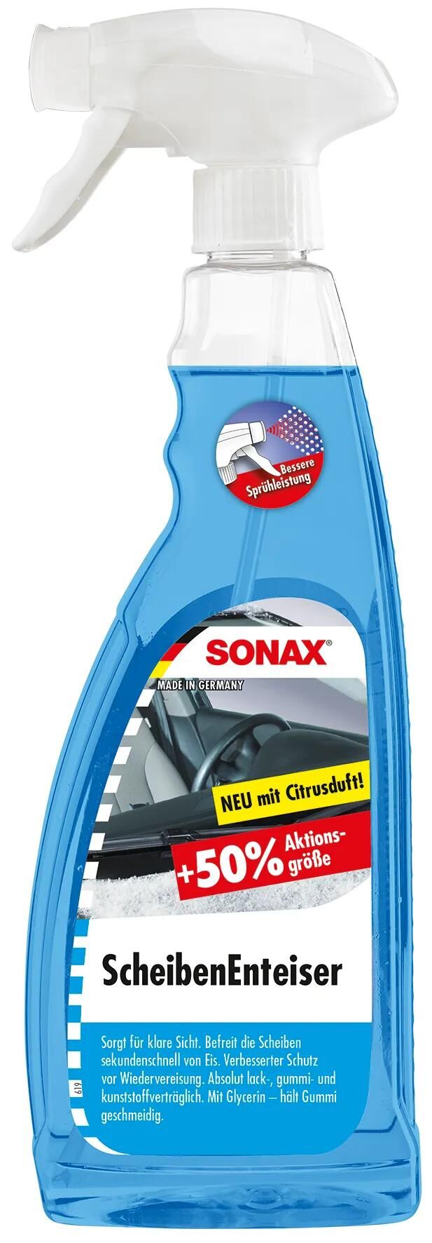 SONAX WHECHIELD DE-ICER 750 ml bottiglia di sprue