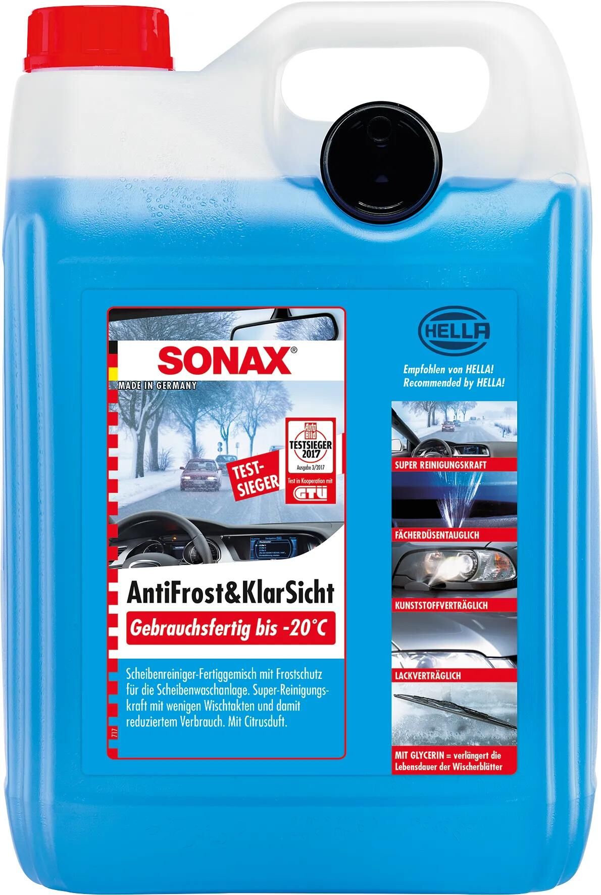 SONAX Anti-Rust e Clear View 5 LTR. Fatto