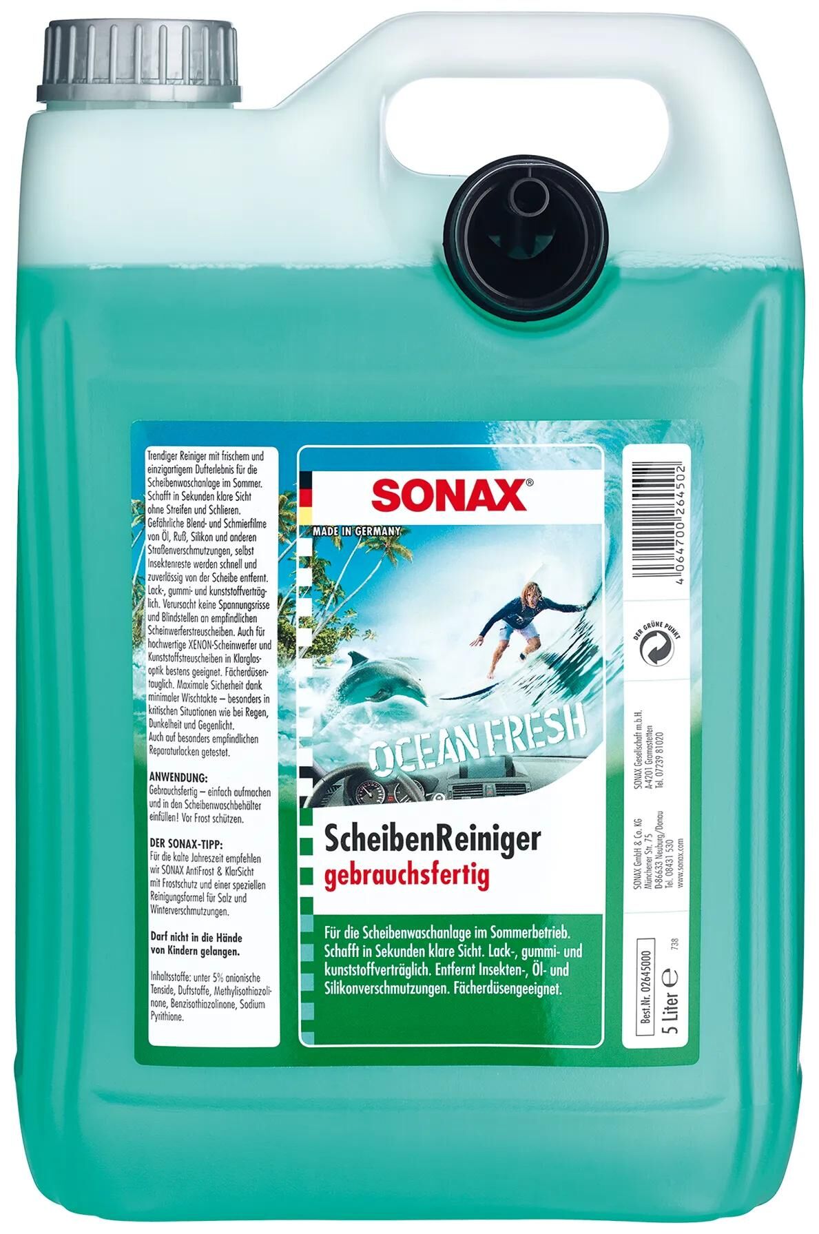 Sonax Window Cleaner 5L Ocean-Fresh
