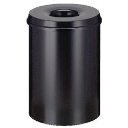 Papelera extintor 47cm diámetro 33,5cm 30l negro