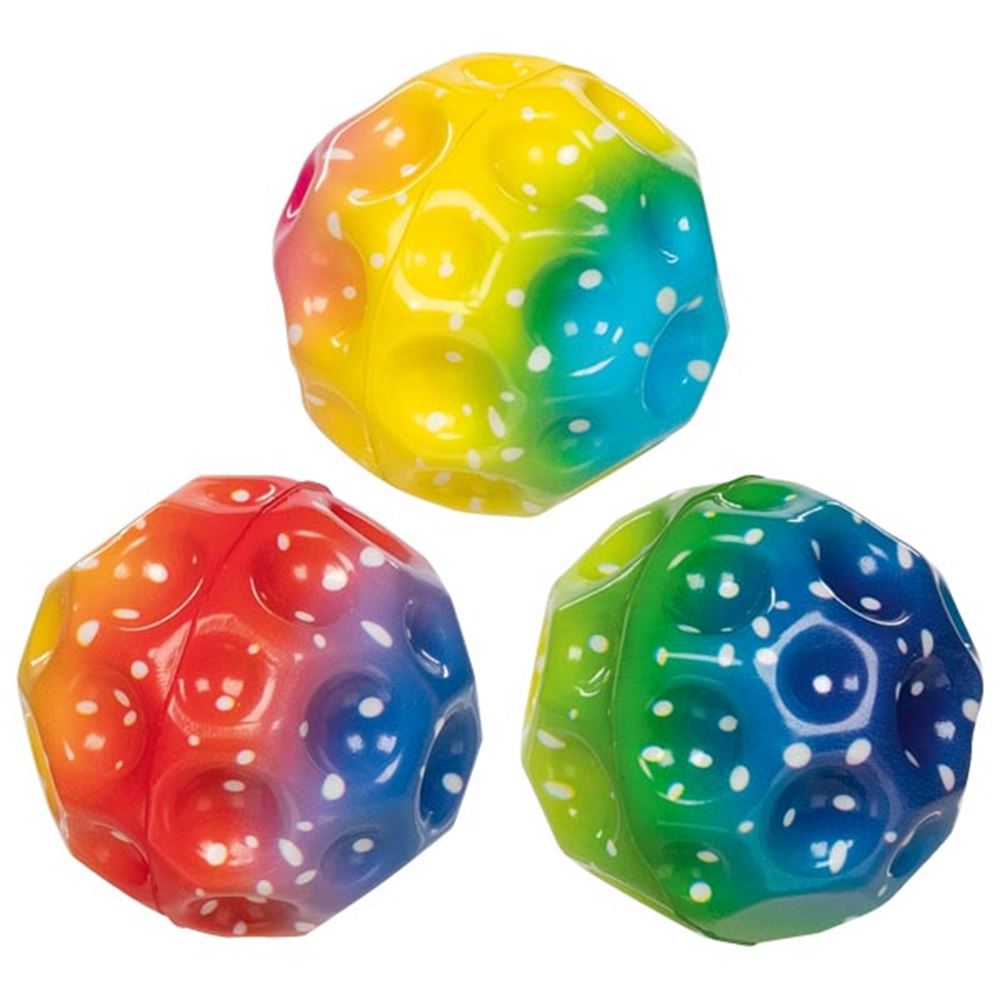 Arco iris de pelota súper saltarina. 6,5 cm.