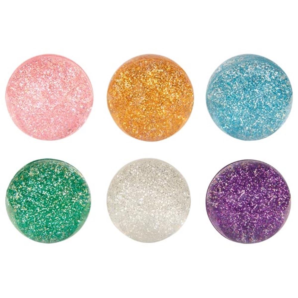 Brillo de bola que rebota. 4,9 cm. 6 colores