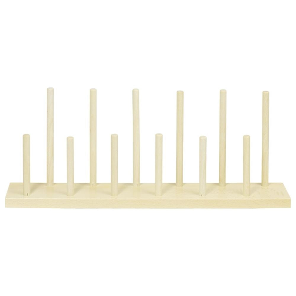Expositor de madera para títeres de dedo. 40x