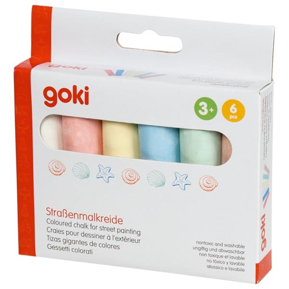 Memo Sidewalk Chalk 6 Colori