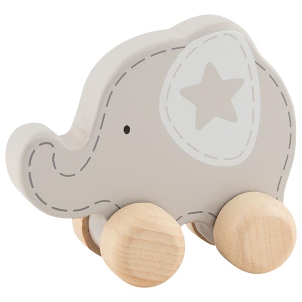 Goki Wooden Push Figure Elephant