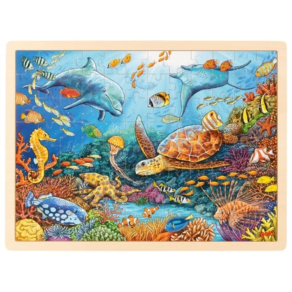 Goki Wooden puzzle puzzle Great Barrier Reef, 96st.