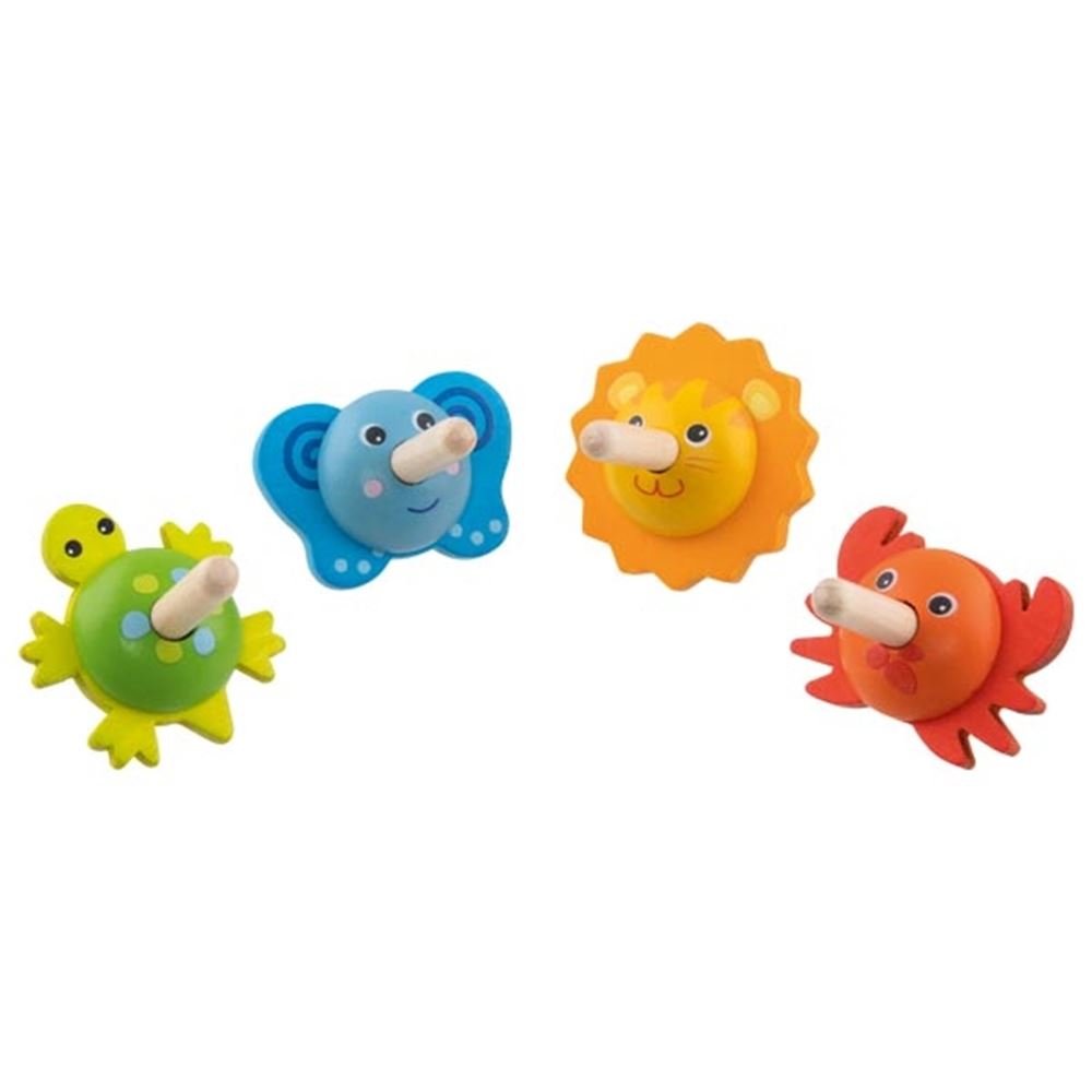 Top gama de peonzas, animales. 4,5-5 cm.