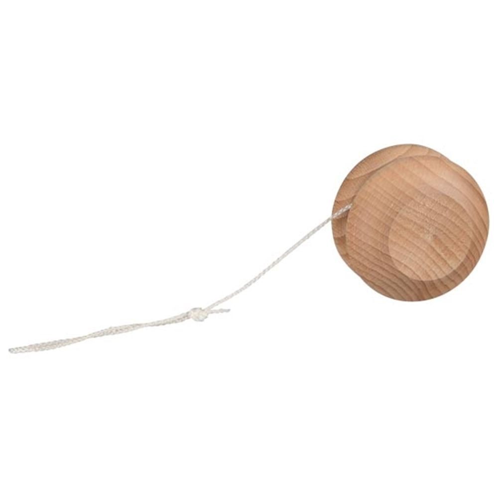Yoyo de madera, madera clara. 5 centímetros. 4+