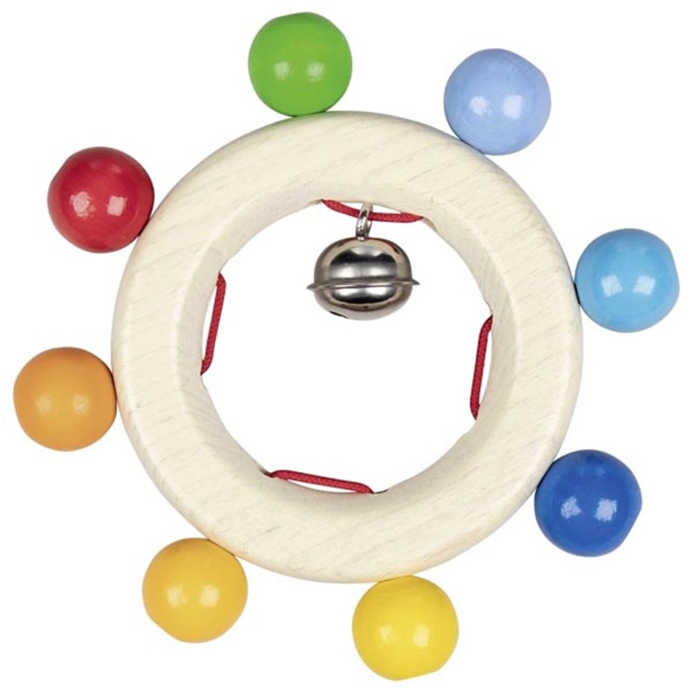 Goki agarre de madera antes de las cuentas del arco iris