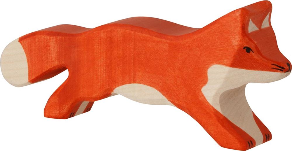 Zorro Holztiger, corriendo. 16cm.