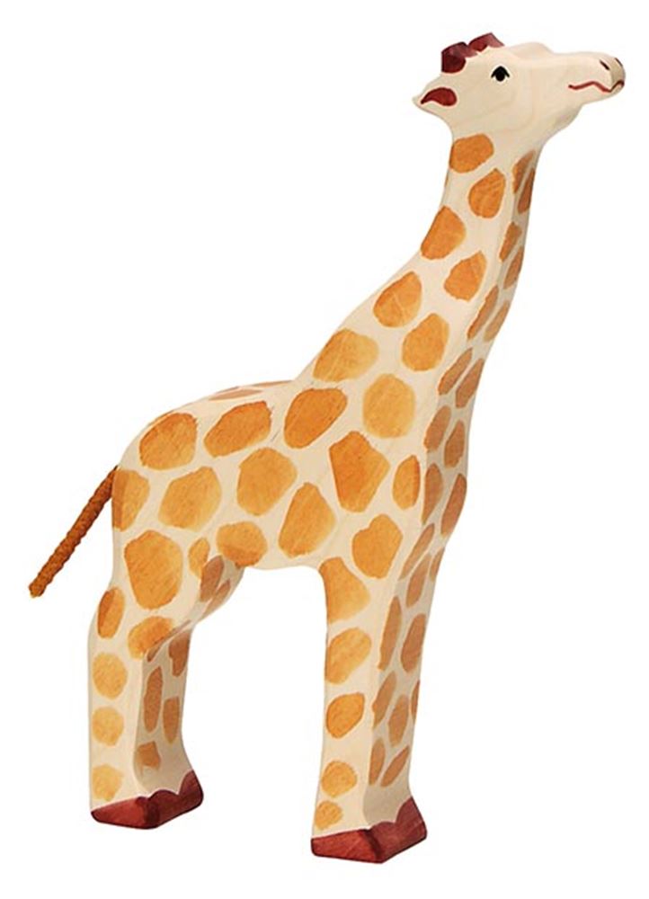 Giraffa Holztiger, testa alta. 21cm.
