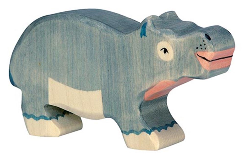 Ippopotamo Holztiger, piccolo. 11 cm.