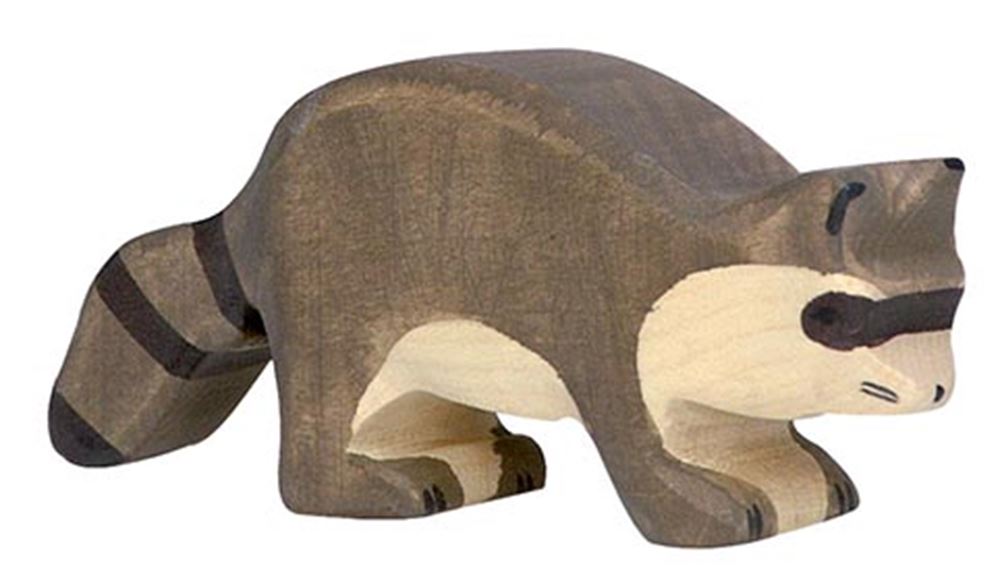 Mapache Holztiger. 10cm.