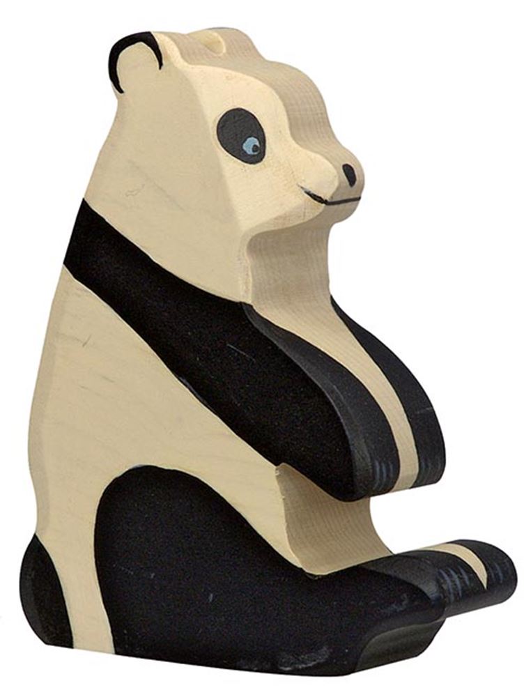 Orso panda Holztiger, seduto. 10cm.