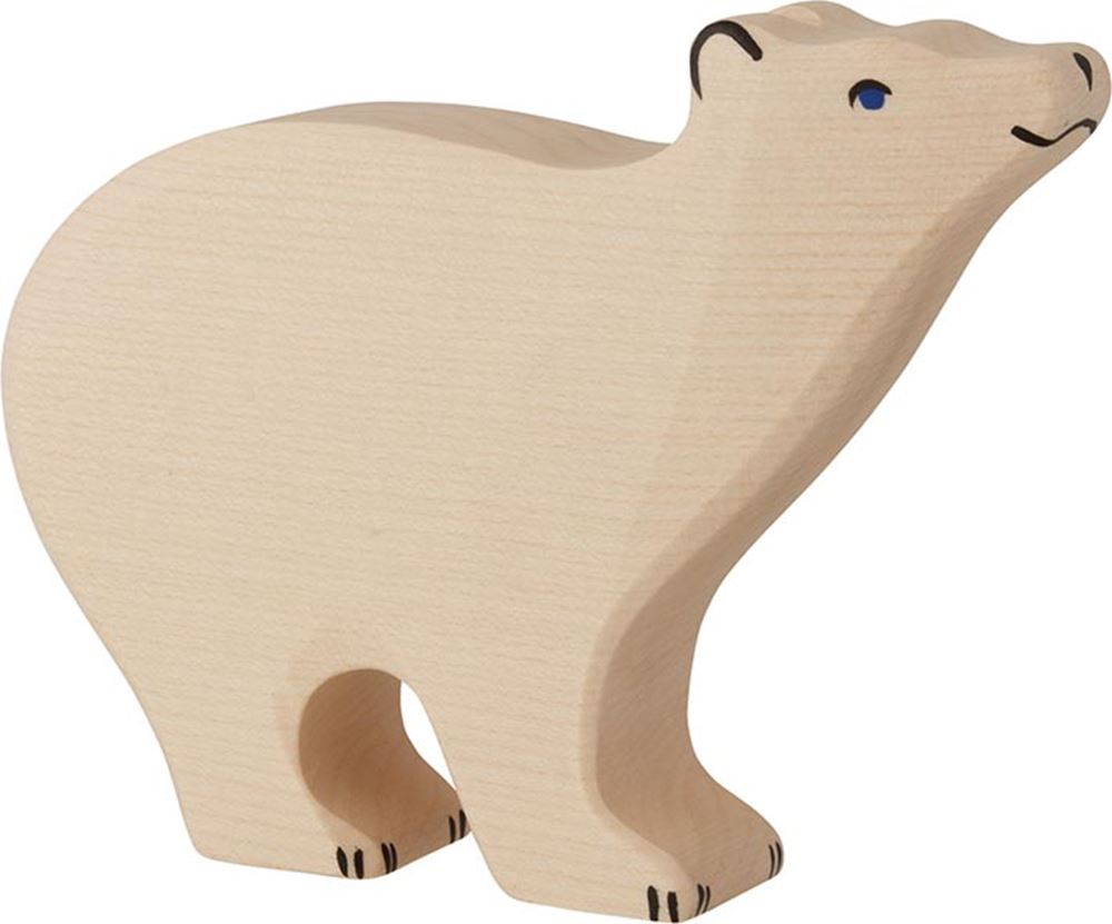 Orso polare Holztiger. 15 cm.
