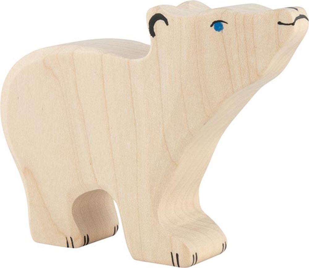 Orso polare Holztiger, piccolo, testa alta. 1