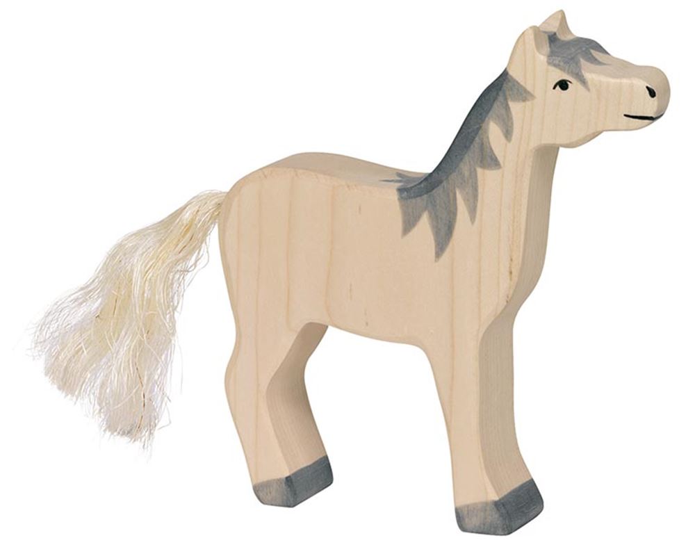 Cavallo Holztiger, testa alta, grigio m