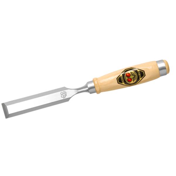 Scalpello Kirschen | cutb. 12mm + 2 attrezzi di serraggio in acciaio. | manico in legno di faggio bianco a forma di ulmo | 1 pezzo - 1001012 1001012