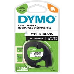 Etichette letratag dymo carta 12x4mm bianco