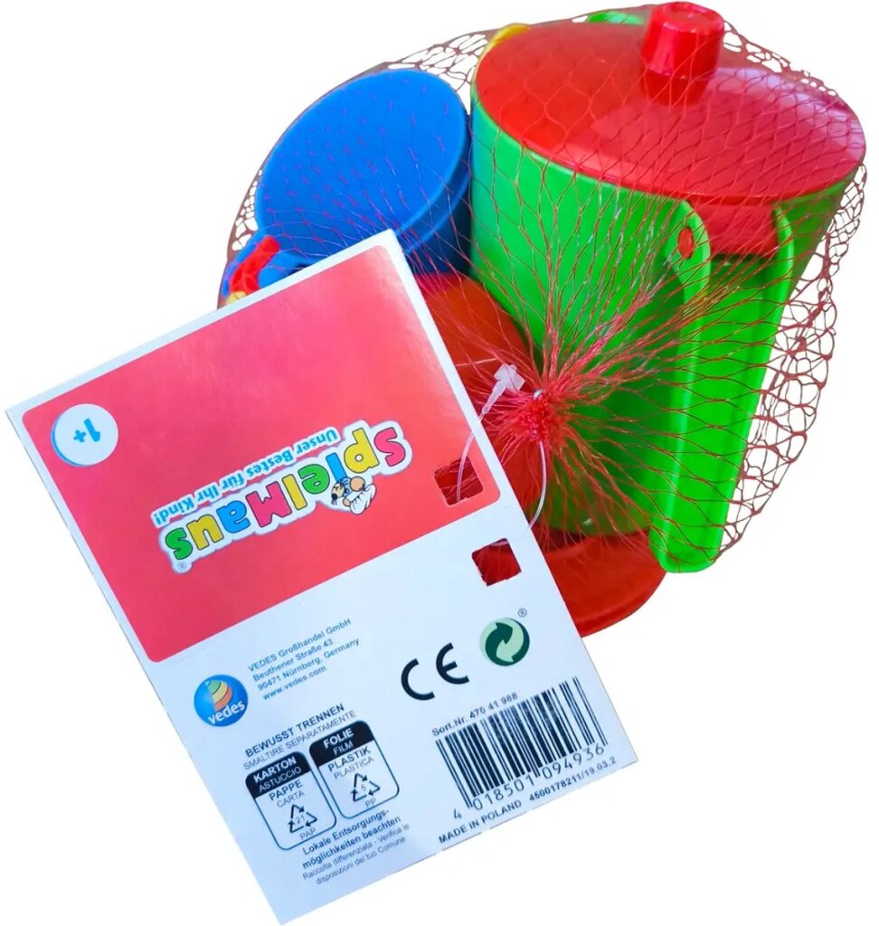 Altre marche Vedes set servizio caffè giocattolo 11 pezzi in plastica per bambini