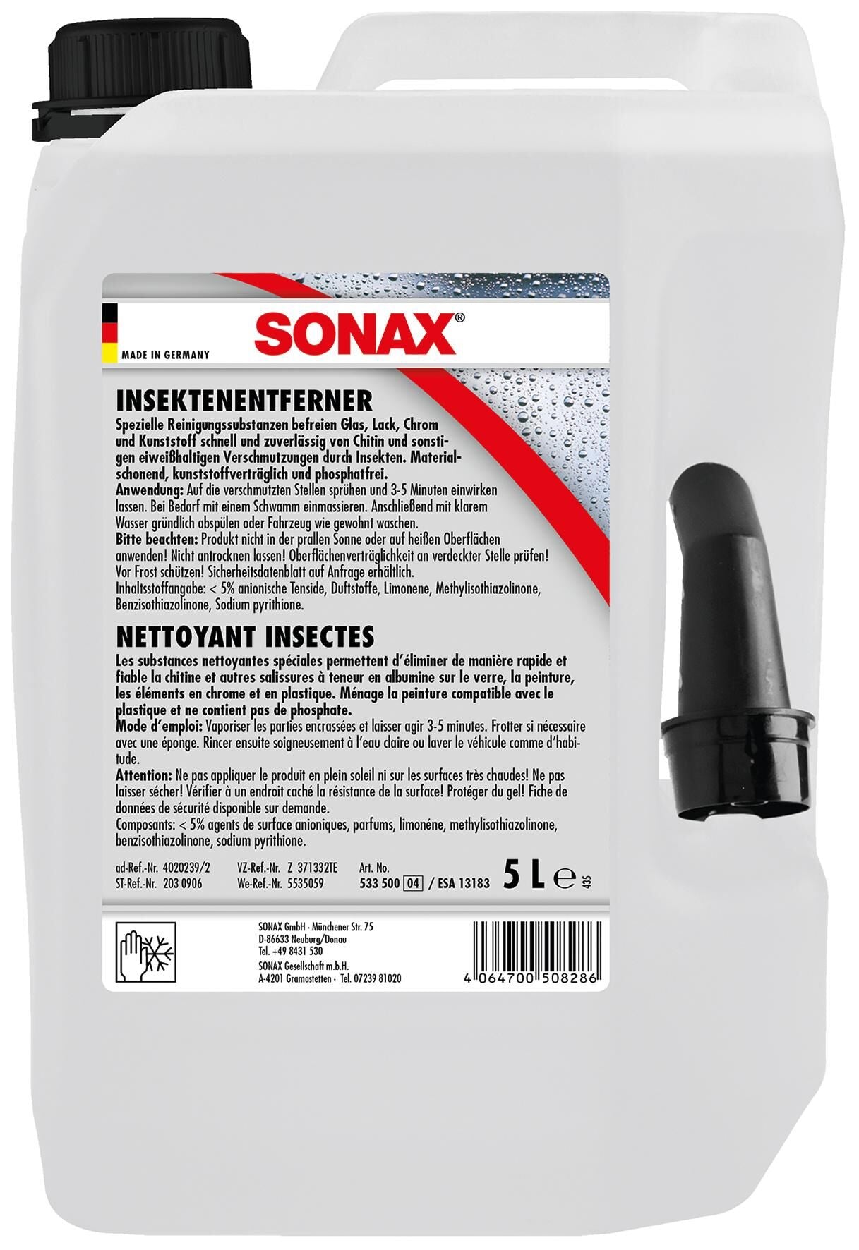 Sonax Insect Remover 5ltr. Pl kanister