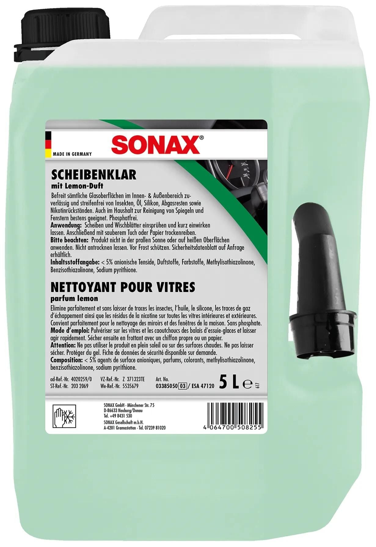 Finestra di auto Sonax Clear 5 LTR. plastica