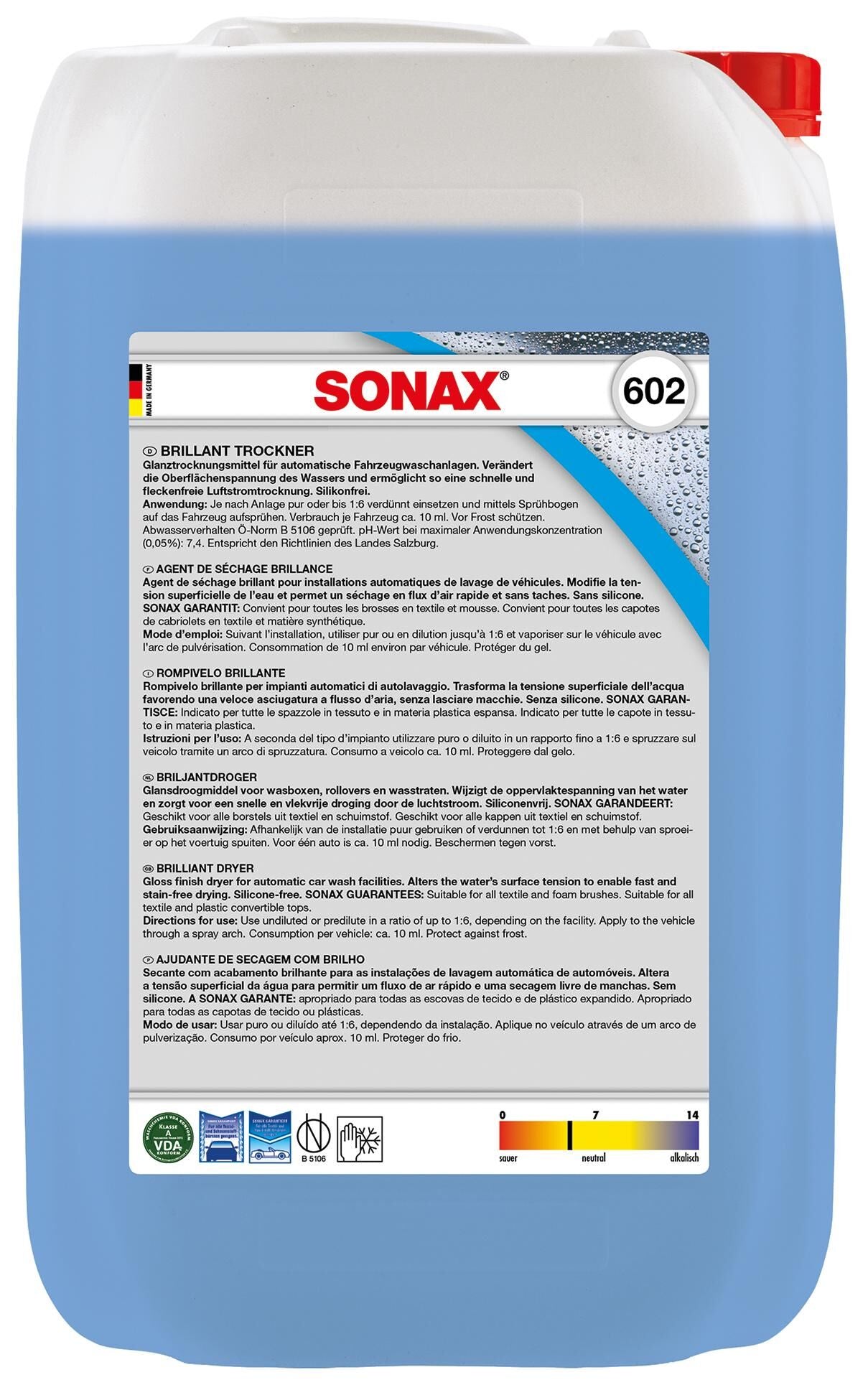 Sonax Brillant-Dryer Limit Cubitainer 25ltr.