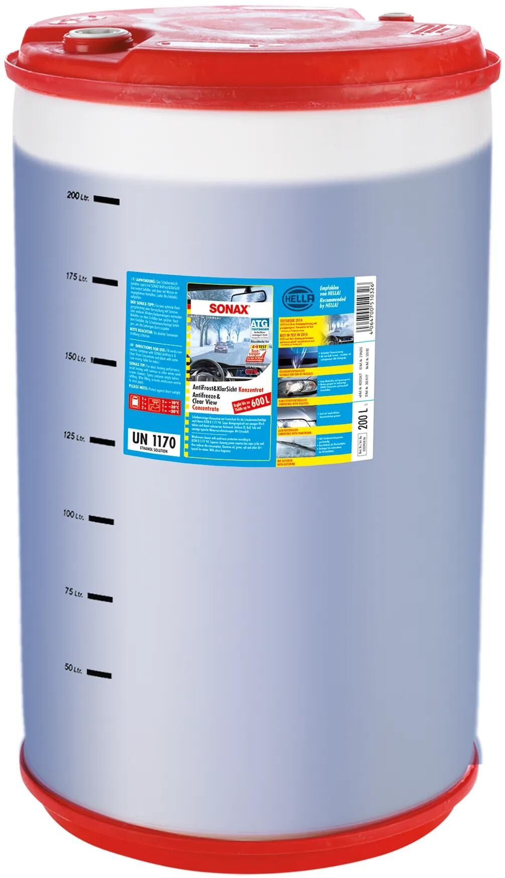 SONAX Anti-Rust+Clear View 200 Concentrate Pvc.Drum