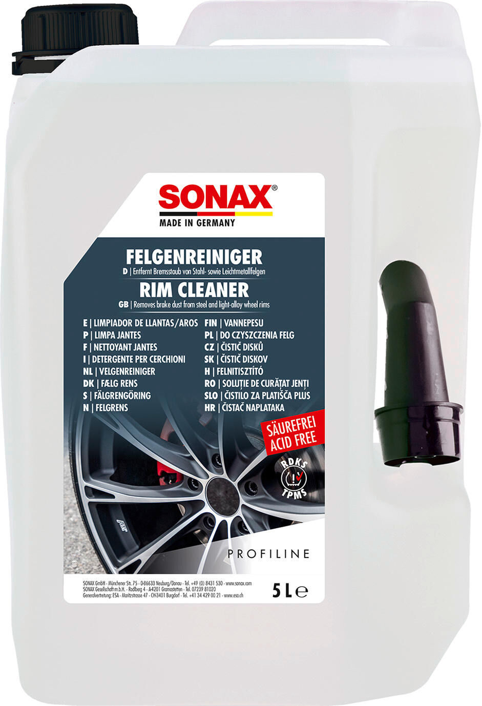 Sonax Rim Cleaner Plus 5L Profilinine