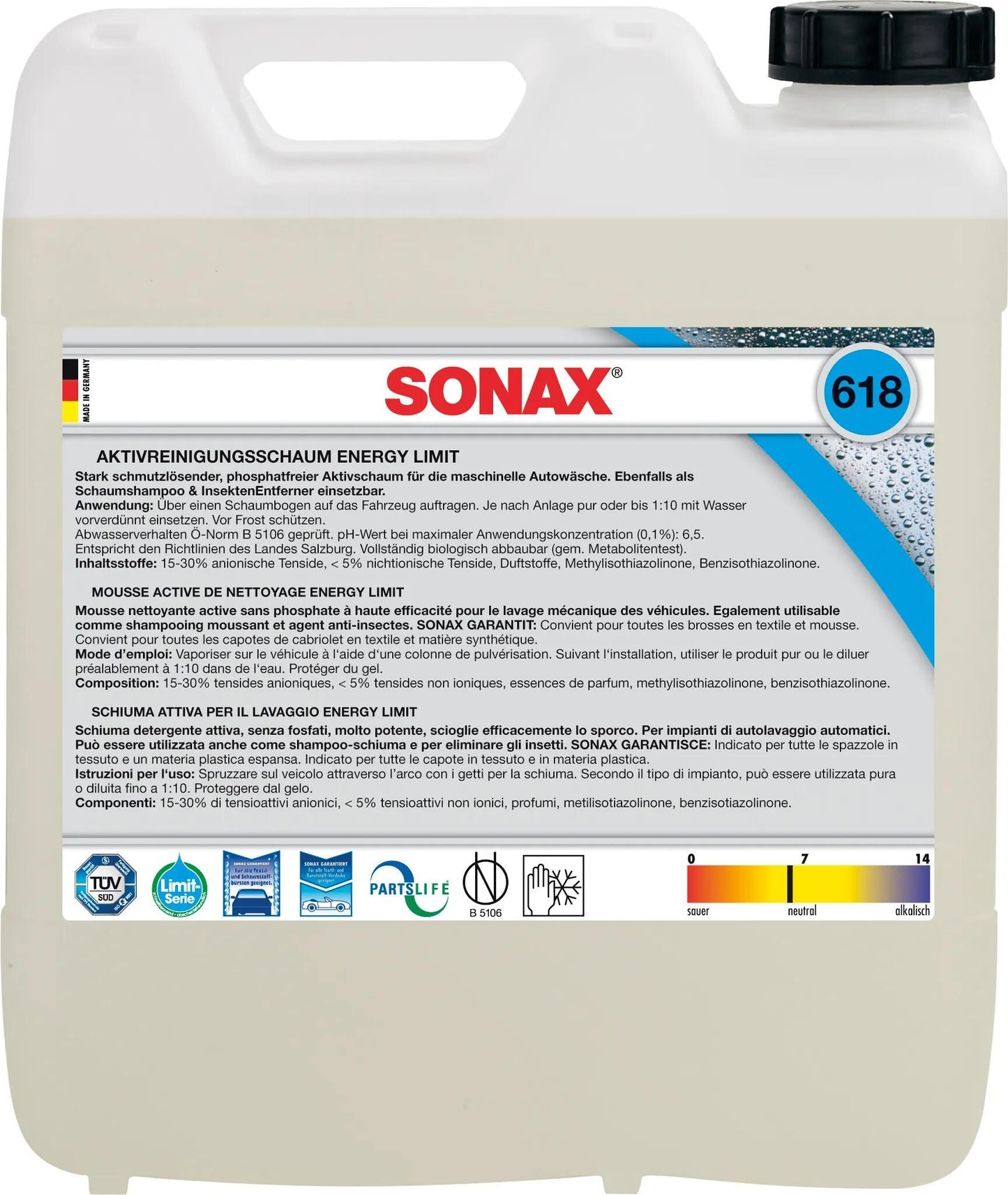 SONAX Active Cleaning schiuma 10L