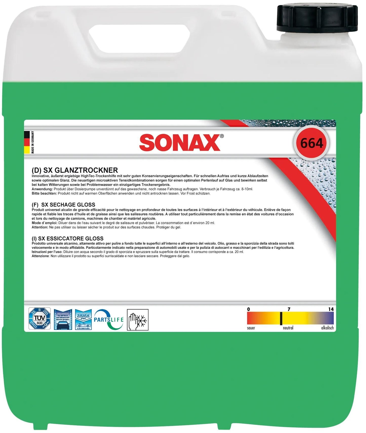 Sonax Gloss Essiccatore 10L