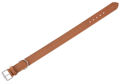 Trixie Collar Dog Grasso Rustico in pelle cardiaca marrone