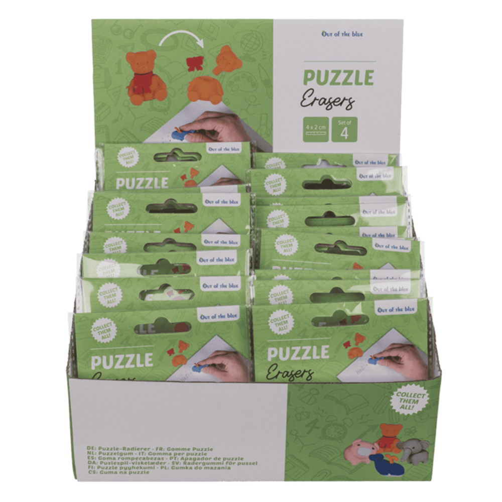 Dsp puzzelgum dieren. 4 ass in zakje. ca