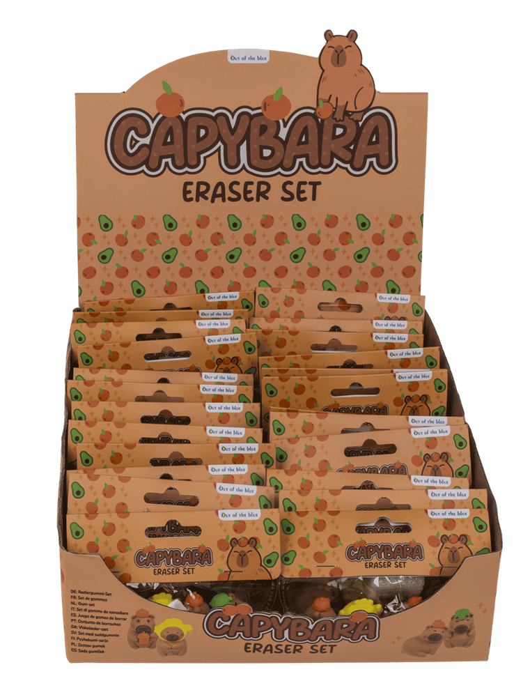 Gomme Dsp capibara. 4 assi 24 pezzi dentro